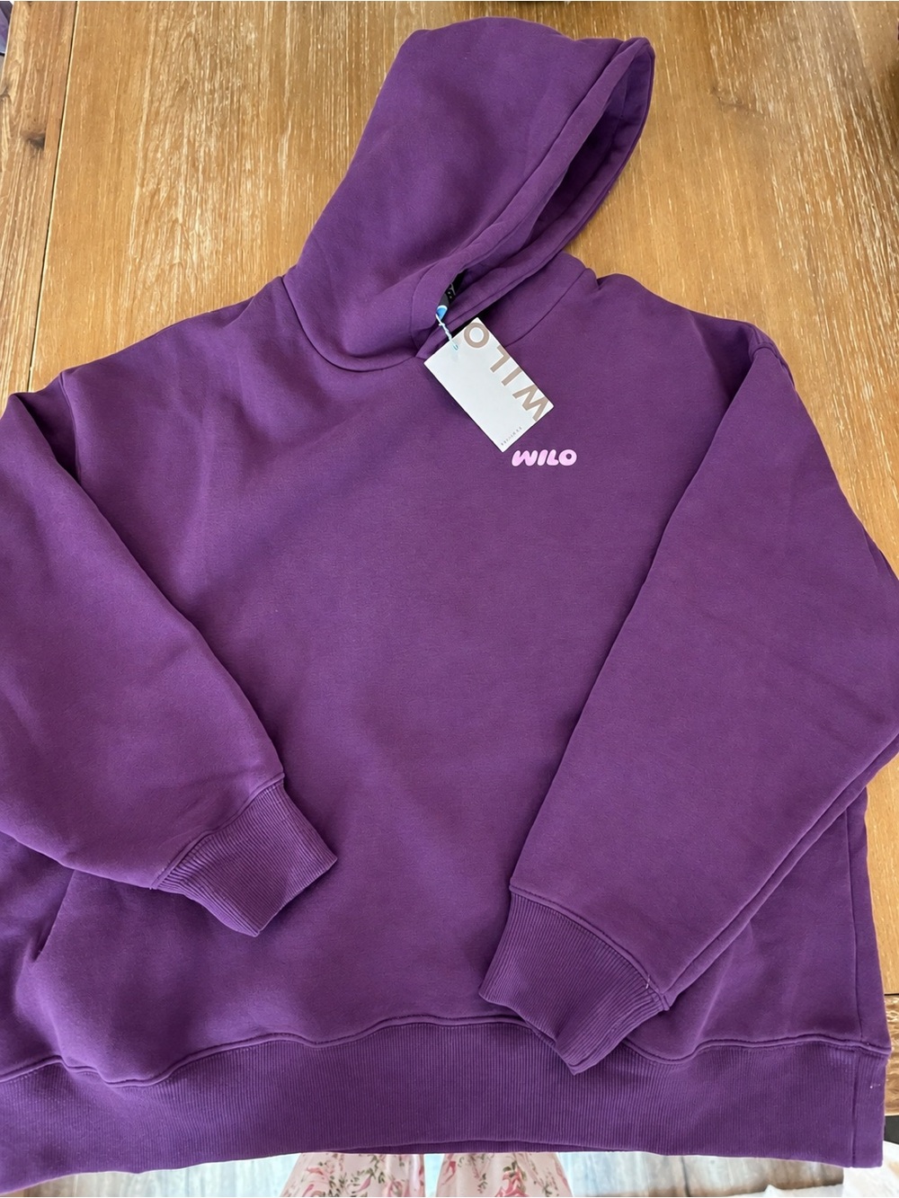 NWT WILO THE LABEL  Outdoor Purple Hoodie & Jogger Sweatpants Set Size S - Picture 3 of 4